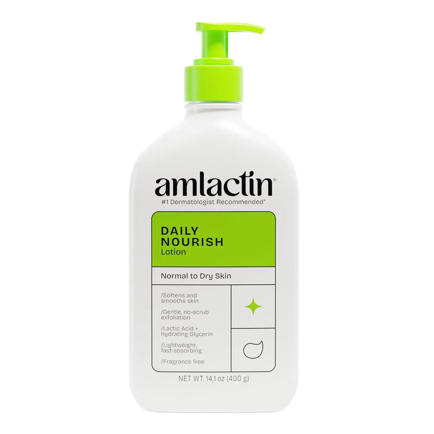 AmLactin Daily Nourish Body Lotion - 12% Lactic Acid, 14.1 oz (Beauty & Personal Care Bath & Body Moisturizer)