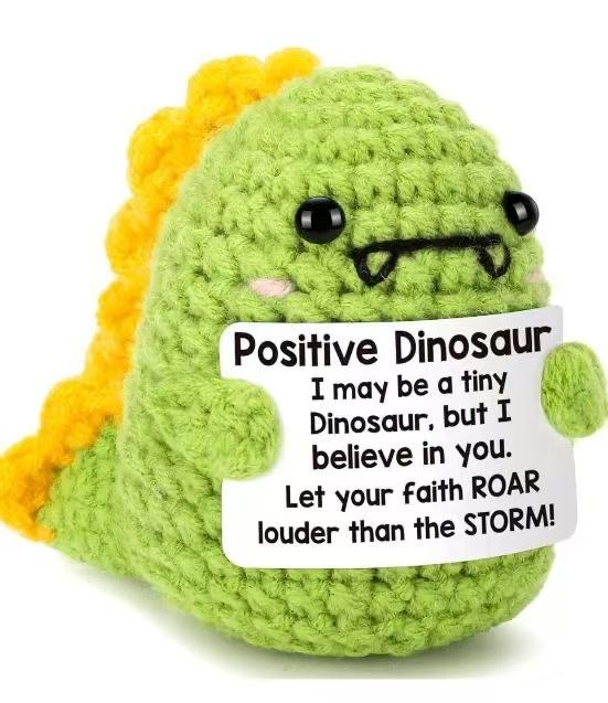 【Mother's Day Gift】Mini Funny Positive Crochet Animals Gifts, Emotional Cheer Support Inspirational Gift for Women Men Friends Coworkers, Cute Turtle Duck Penguin Dinosaur Handmade Knitted Animal Doll for Decoration 【Mother's Day Gift】Mini Funny Positive Crochet Animals Gifts, Emotional Cheer Support Inspirational Gift for Women Men Friends Coworkers, Cute Turtle Duck Penguin Dinosaur Handmade Knitted Animal Doll for Decoration