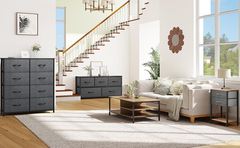 YITAHOME 8 Drawers Dresser, Dresser for Bedroom, Fabric Storage Tower, Organizer Unit for Bedroom, Living Room, Hallway, Closets & Nursery - Sturdy Steel Frame, Wooden Top & Easy Pull Fabric Bins YITAHOME 8 Drawers Dresser, Dresser for Bedroom, Fabric Storage Tower, Organizer Unit for Bedroom, Living Room, Hallway, Closets & Nursery - Sturdy Steel Frame, Wooden Top & Easy Pull Fabric Bins