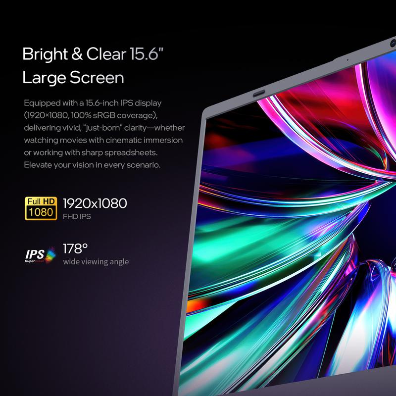 15.6-Inch Laptop with 8GB DDR4 RAM and 256GB SSD AMD 3020e 2-Core up to 2.6GHz Type-C Bluetooth 5.0 WiFi 5 Long Battery FHD IPS Display Lightweight Laptops for Students and Business