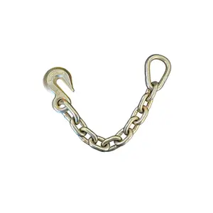 18.5" Grade 70 Chain Extension with Forged Grab Hook and Pear Link