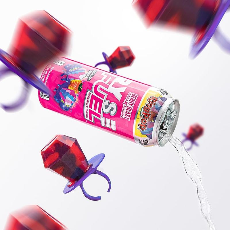 RYSE Fuel Energy Drink - Pack of 12 - 200mg Natural Caffeine, Taurine and Choline for Focus and Energy - Sugar-Free and Vegan - 16 fl oz