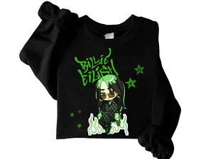 Green Billie Graphic Sweatshirt Eilish