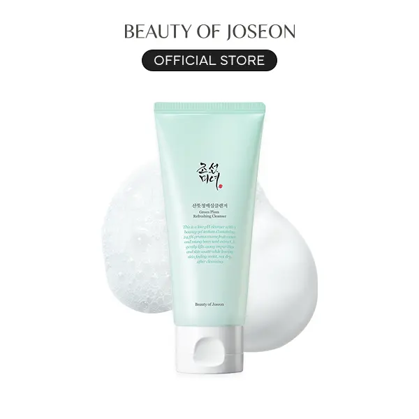 [Beauty of Joseon Official] Green Plum Refreshing Cleanser 100mL | Herbal Gel Cleanser, Exfoliate Deep Pore Cleansing, Face Wash, For All Skin Types, Korean Skincare