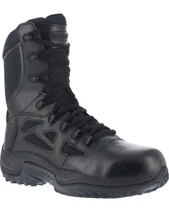 Reebok Women's Stealth 8" Lace-Up Side-Zip Work Boot Composite Toe - Rb874