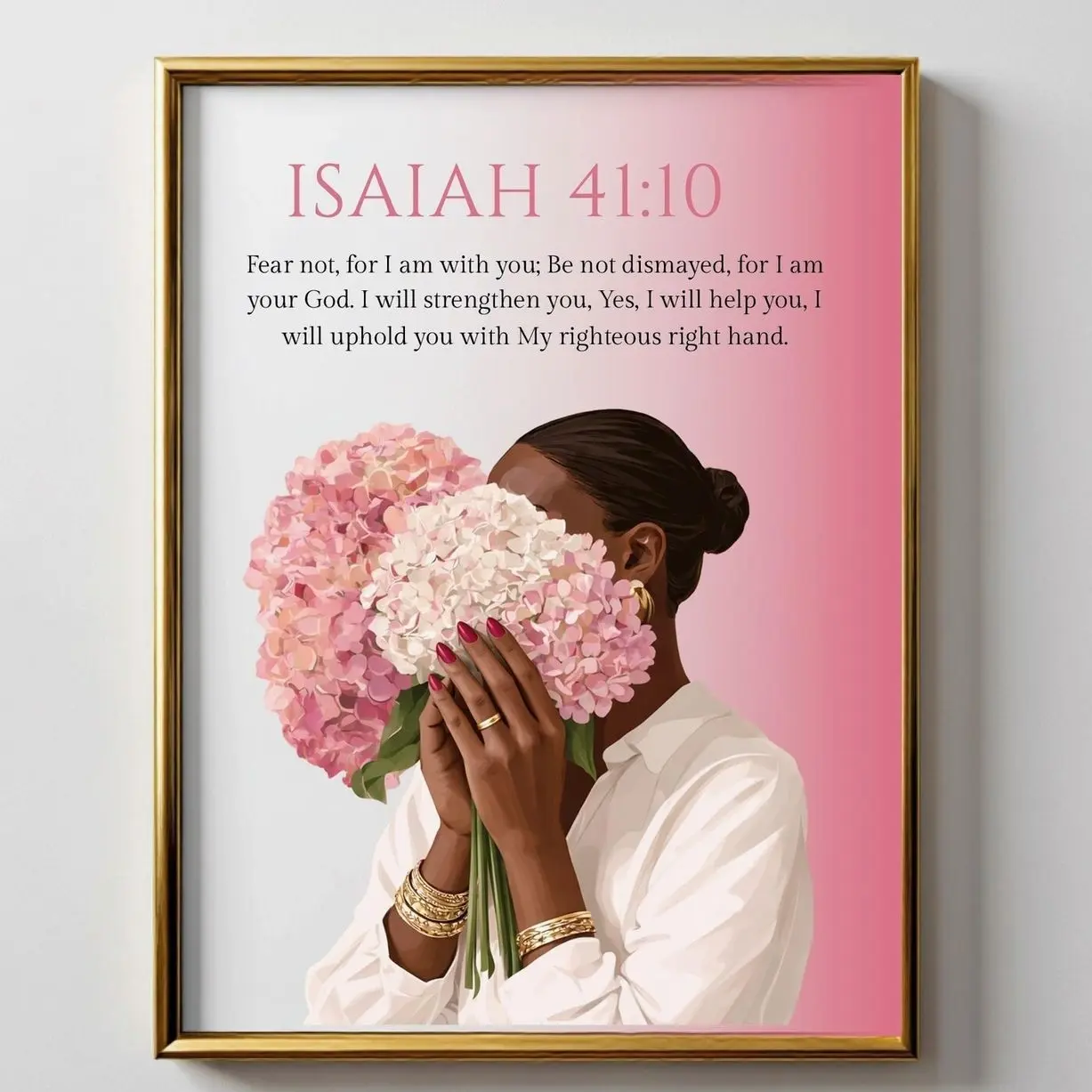 Christian Wall Art for Black Women, Bible Verse Wall Art, Afrocentric ...