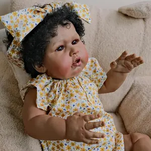 24-Inch Gorgeous Bionic Reborn Girl Doll with Complete Clothes & Accessories, Soft-Touch Hand-Painted 3D Skin Companion Toy for Kids, Perfect Holiday & Birthday Gift for Collection, Gorgeous Doll