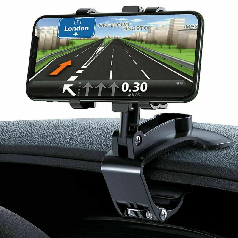 Universal Car Phone Holder Mount, 360 Degrees Rotation Dashboard Phone Holder, Car Phone Mount for iPhone Samsung Google Nokia 4 to 7" Smartphones