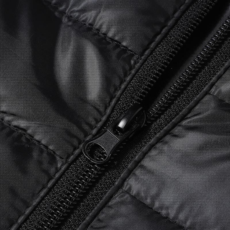 Men's Ultra-Lightweight Puffer Hooded Jacket – Fashionable Quilted Coat with Multiple Pockets, Ideal for Cold Weather – Perfect for Outdoor Activities and Everyday Wear casual woven fabric a goose