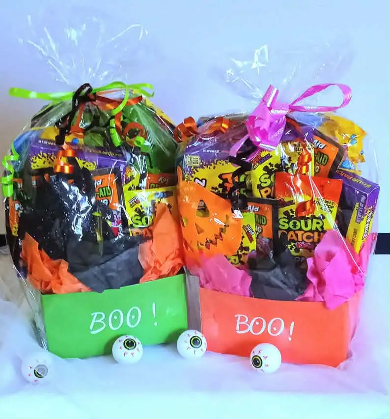 Halloween Candy Box for Kids, Boo Basket