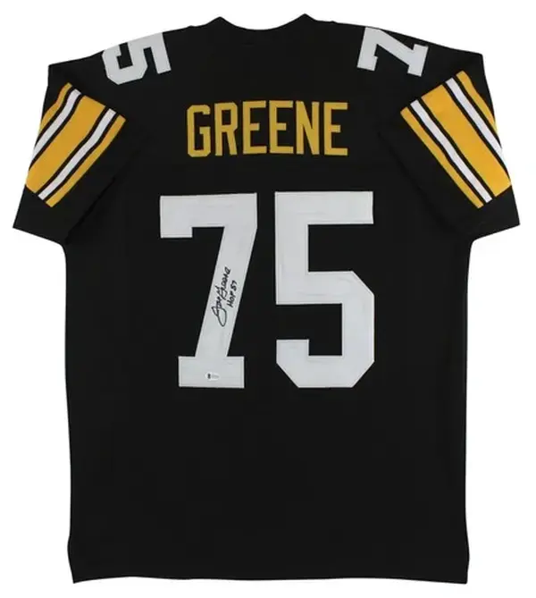 Joe Greene HOF 87 Black Pro Style Jersey