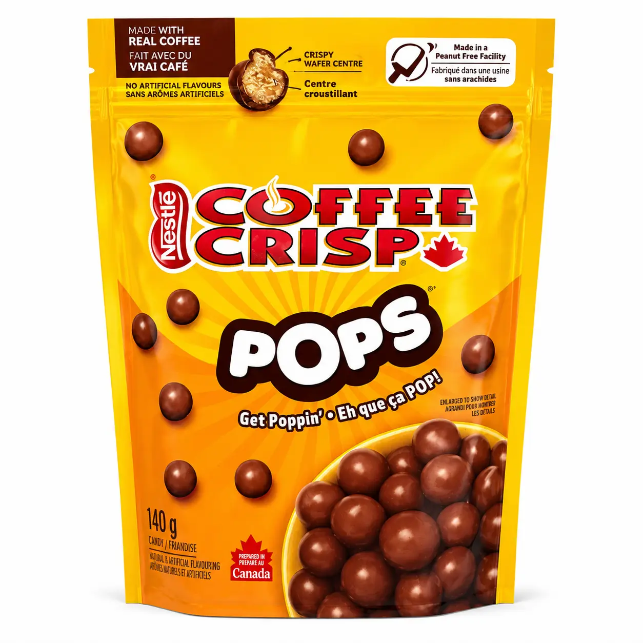 Nestlé Coffee Crisp Wafer - 4.9oz - Crispy Wafers with Coffee Crème & Chocolatey Coating - Product Of Canada, Crunchy, Snack, Milk