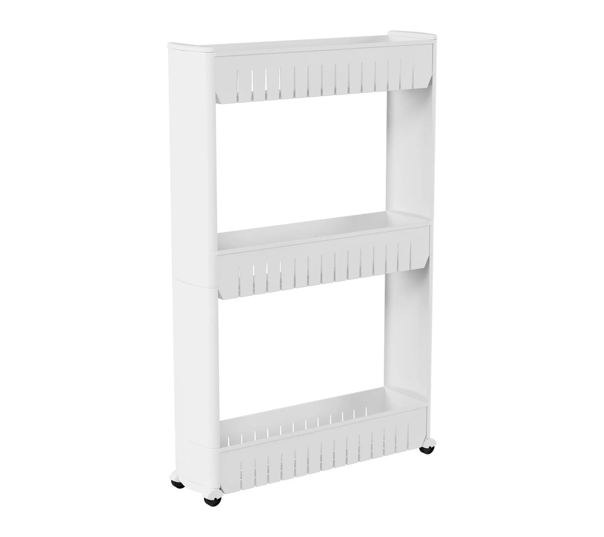 QVC Lavish Home 3-Tier Rolling Cart, Narrow-Space Slide-Out Home Organizer Storage Rack QVC Lavish Home 3-Tier Rolling Cart, Narrow-Space Slide-Out Home Organizer Storage Rack