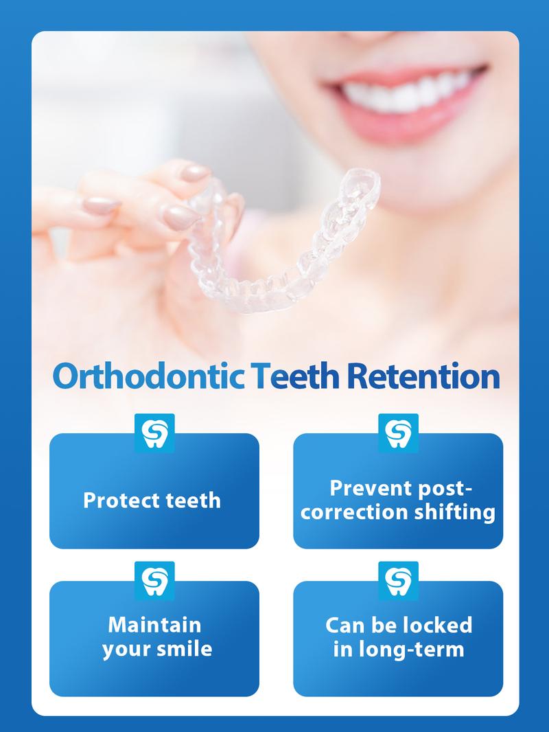 Smileseek Clear Teeth Retainer Upper & Lower – BPA-Free Precision-Fit, Nearly Invisible for Adults & Teens, Retention After Braces, Day/Night Wear