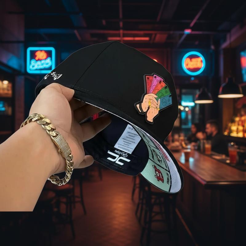 Poker Light Green Hat Unisex Embroidered Snapback Baseball Cap 100% Cotton, Elastic Fit, Machine Washable, Fitted Hat for Men & Women, 2026 Trending Snapback Hats