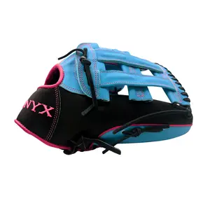 Onyx Fielding Glove - Black, Pink & Blue