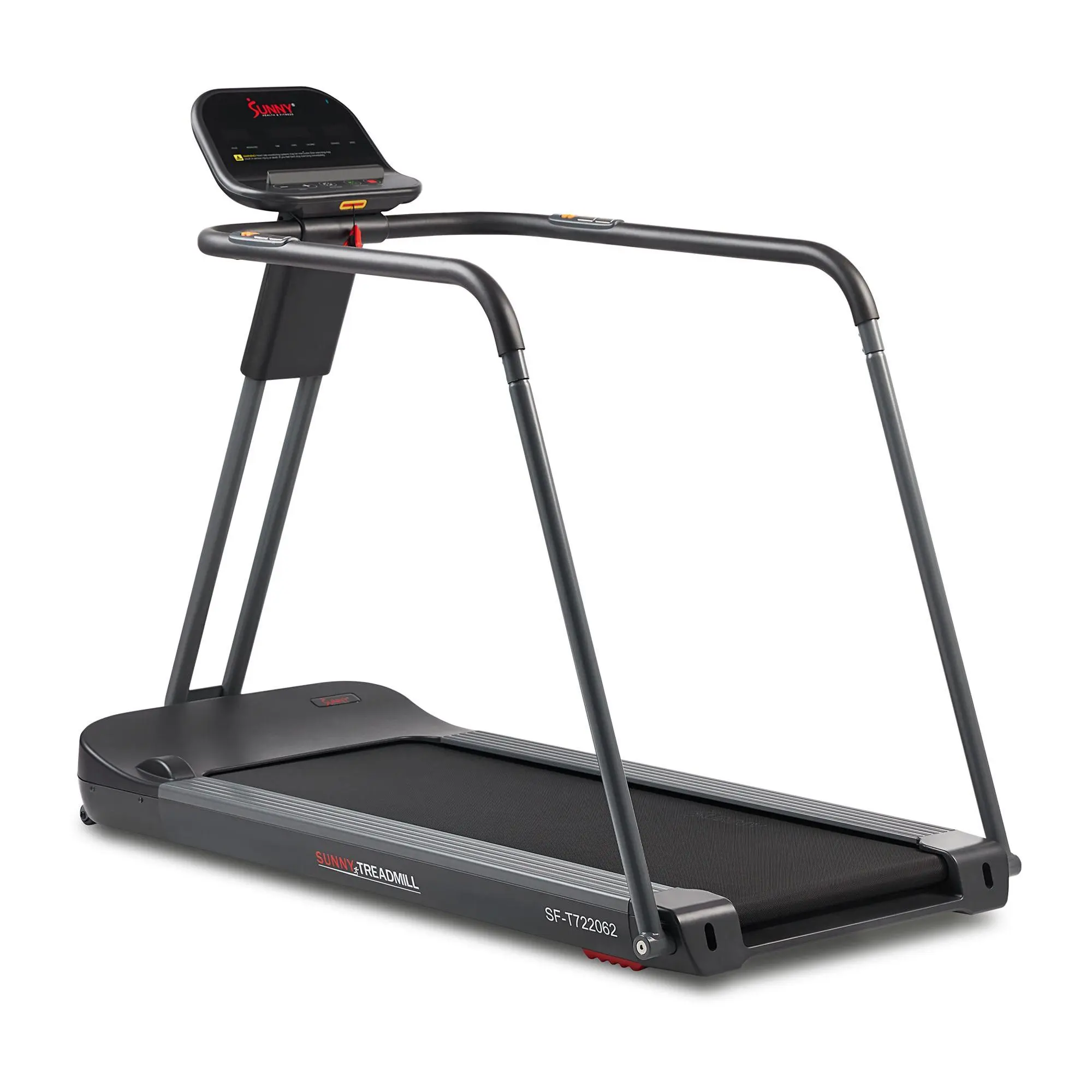 Sunny Fitness Running/Walking Treadmill w/ Exte nded Handrails