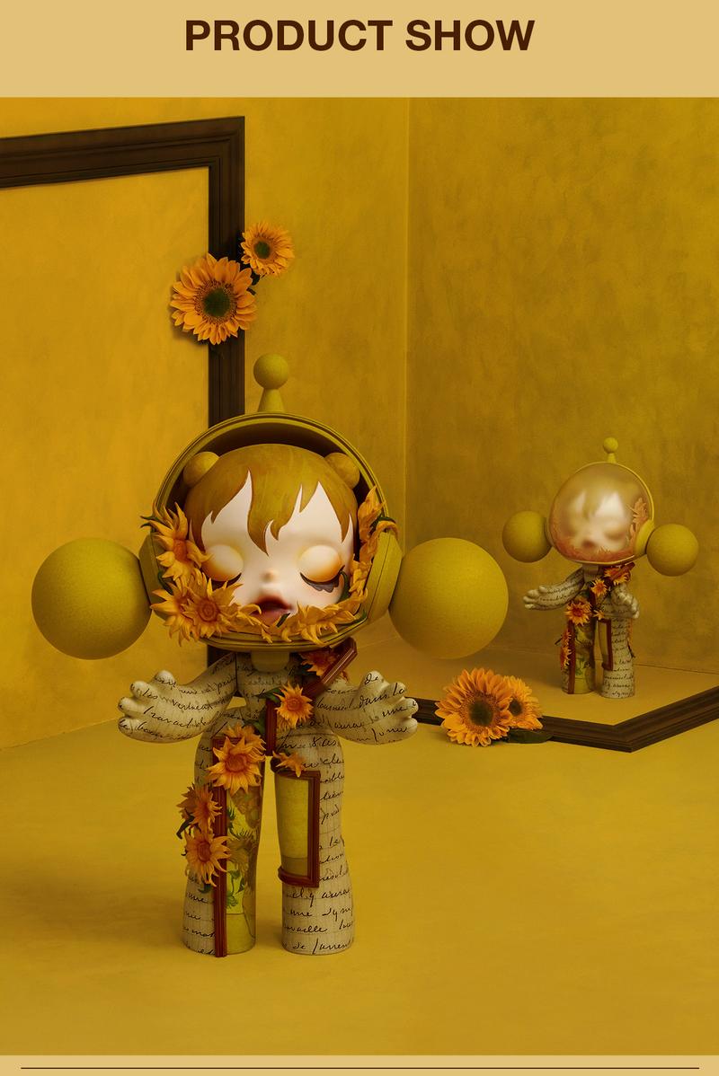 MEGA α SKULLPANDA 400% Van Gogh Museum Sunflowers