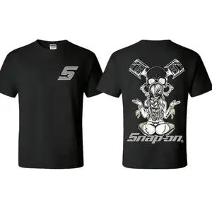 Snap-on T-Shirt For Men & Women - Double Sided Printed  Cotton Fitted Crew Neck Short Sleeve Casual Unisex Top Made in USAUnisexTshirt  VintageTee