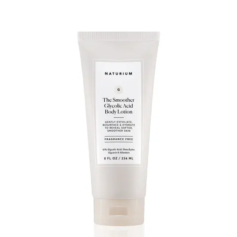 Naturium The Smoother Glycolic Acid Body Lotion (234ml) - Fragrance Free, AHA Lotion, Shea Butter Moisturizer, All Skin Types