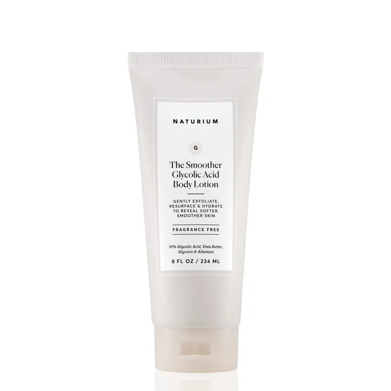 Naturium The Smoother Glycolic Acid Body Lotion (234ml) - Fragrance Free, AHA Lotion, Shea Butter Moisturizer, All Skin Types