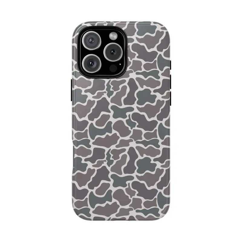 Marsh Old School Camo Couple Phone Case, Old School Matching Phone Cases Compatible With iPhone 17 16 15 14 13 12 11 Pro Max Plus X cases Gift Ideas For BF and GF, Hunting & Outdoors