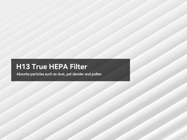 HY1800(S) Air Purifier Filter Replacement , H13 True HEPA Filter, 3-Stage Filtration HEPA Filter