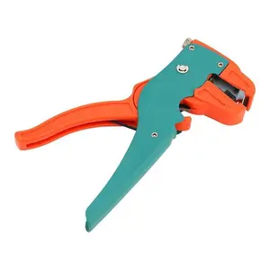 Automatic Quickstrip Wire Stripper and Cutter, Quick Strip Wire Stripper, 2 in 1 Adjustable Electrical Cable Wire Stripping Tool&Eagle Nose Self-Adjusting Wire Pliers (7-Inch), Green