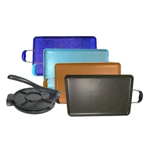 SMALL tortilla PRESS and ONE griddle for ALL types of STOVES/ prensa CHICA y COMALE para DOBLE parrilla apto para TODO tipo de ESTUFAS- eléctricas