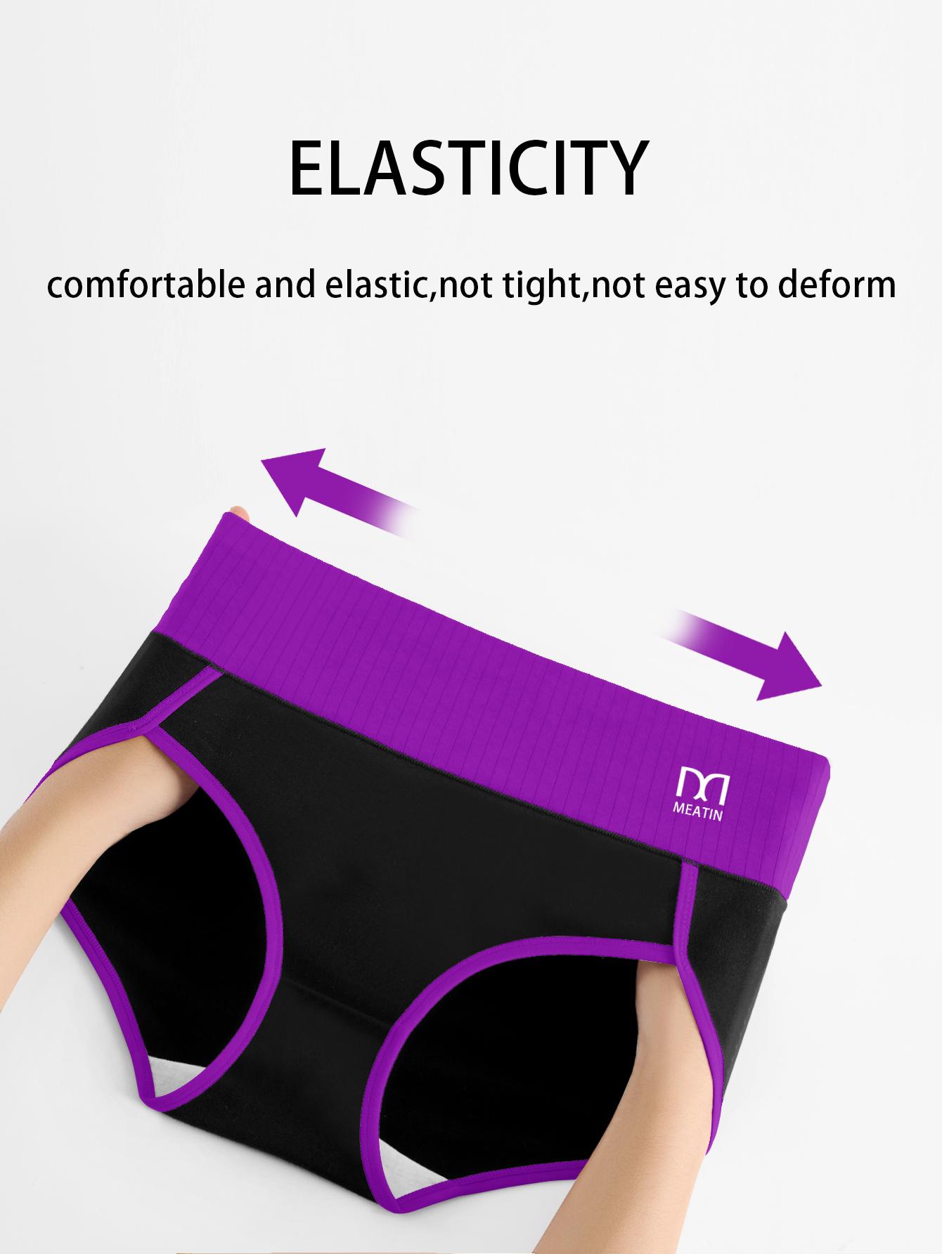 5 pieces of Women's Breathable High-Waist Seamless Underwear, Comfortable Soft Stretch Panties with Tummy Control, Multicolor Fashion Briefs f Womenswear or Everyday Wear - Ideal for Postpartum and Shaping Support Outdoorfun Spandex thongs