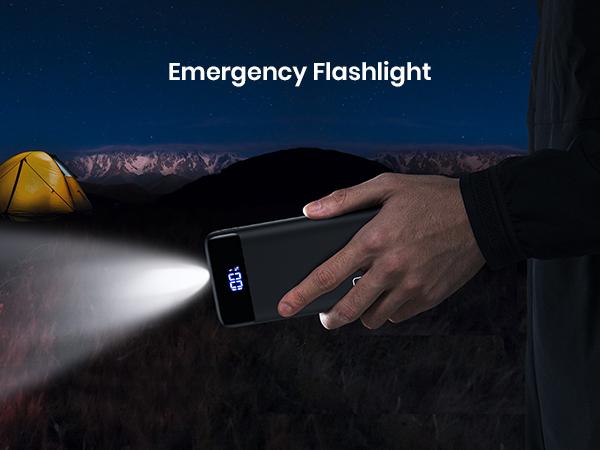 INIU 20000mAh Power Bank 22.5W Fast Charging Portable Charger USB C In & Out PD 3.0 QC 4.0 LED Display Compatible with iPhone 17 16 15 14 13 12 Pro Samsung Google LG iPad Tablet Black