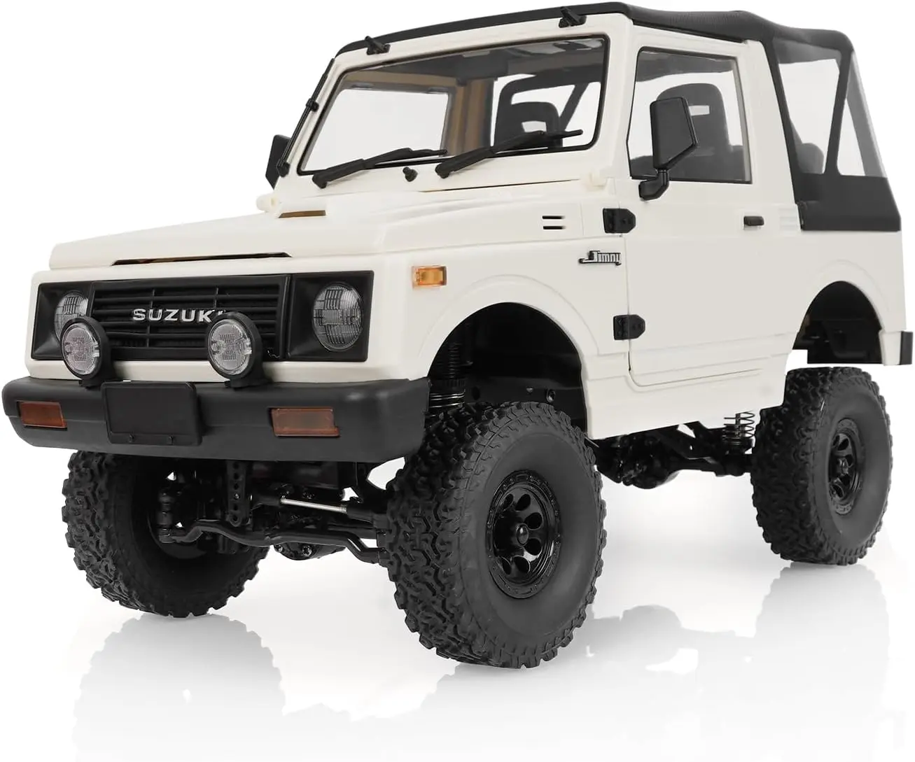 ARRIS 1/10 RC Controlled 4x4 Rock Crawler - WPL C74-1 Jimny JA11 Off-Road Car with 2.4GHz Remote Controller, LED Lights, RTR Electric Remote Controller Cars Toy for Adults