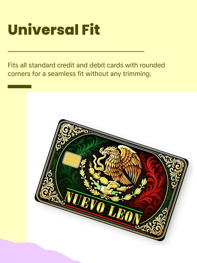 Mexico y Estados Credit Card Skin Waterproof