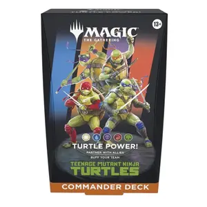 Magic The Gathering TCG: Teenage Mutant Ninja Turtles Commander Deck - Turtle Power (Case)