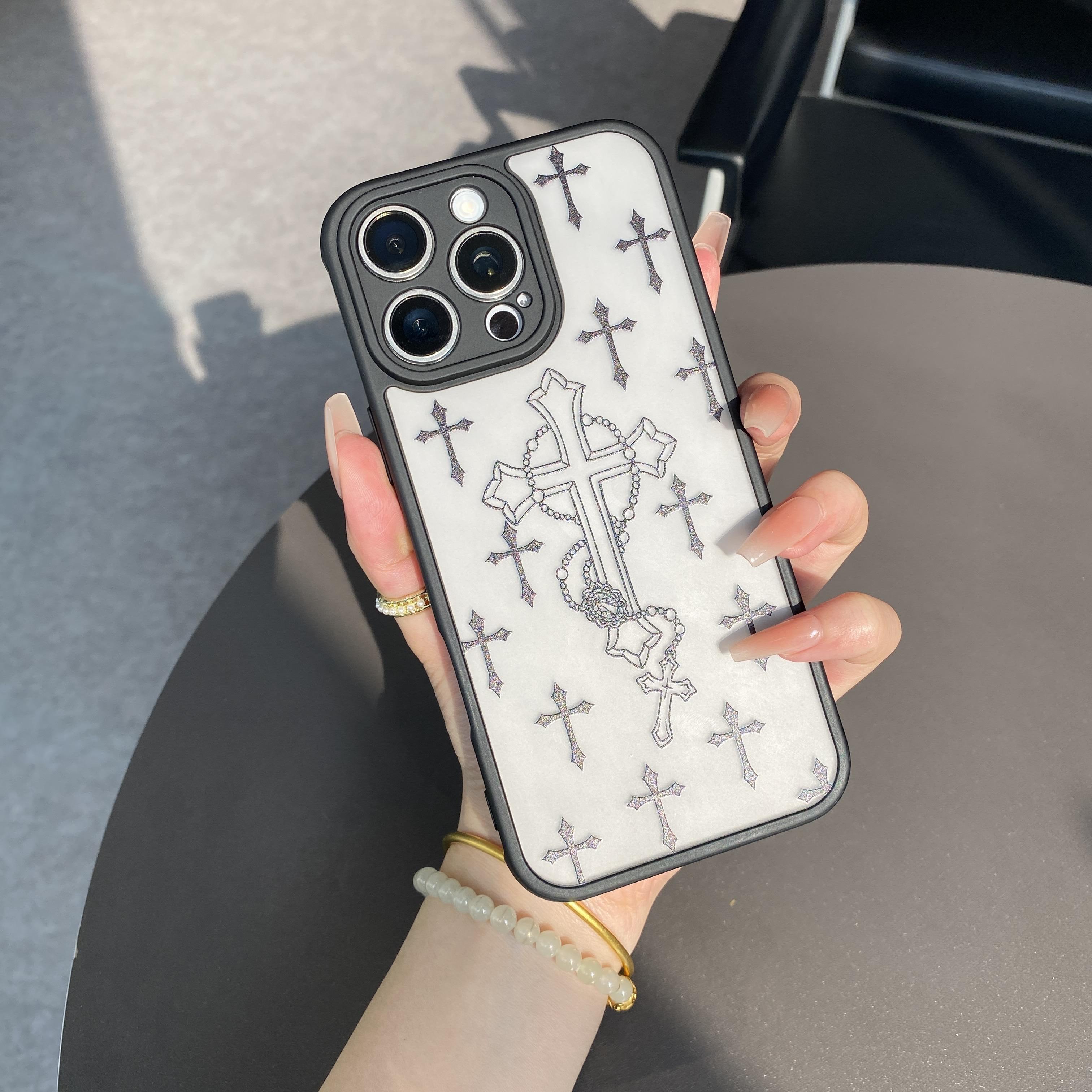 [Copyright] Virgin Mary Pattern Phone Case, Protective Clear Soft TPU Shockproof Durable Protection Cover for iPhone 16 Pro Max case 11 12 13 14 15