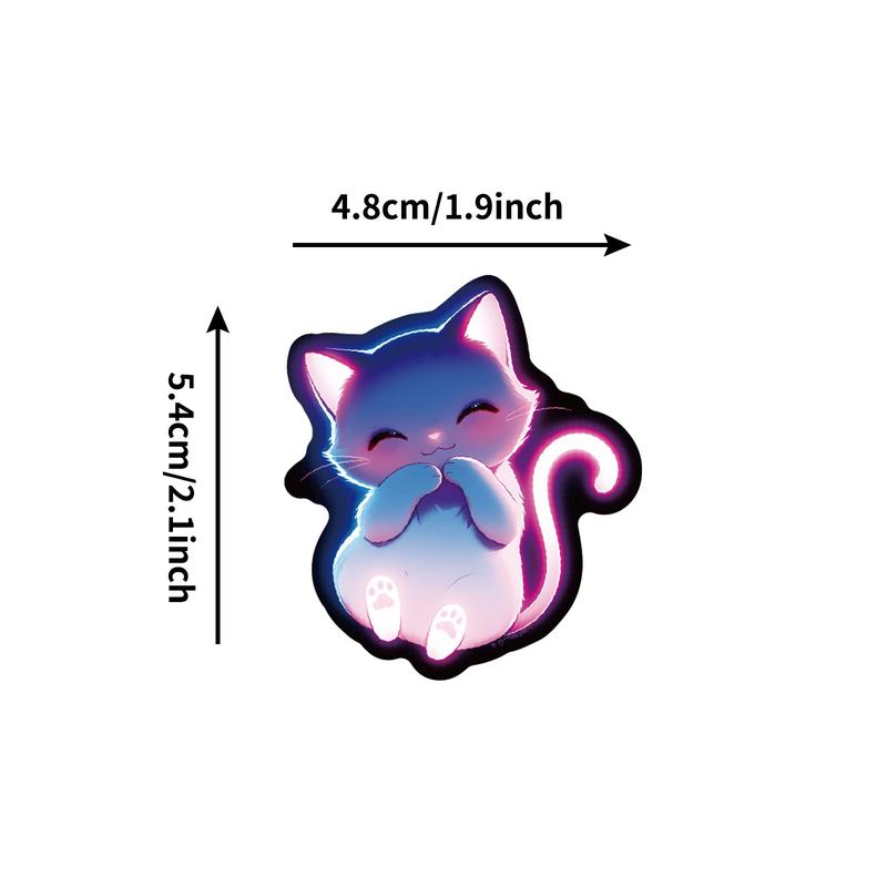 Neon Stickers 50pcs Trendy Hot-Selling 4 Series Waterproof DIY Stickers for Laptops Water Cups Phone Cases Personalized Expression