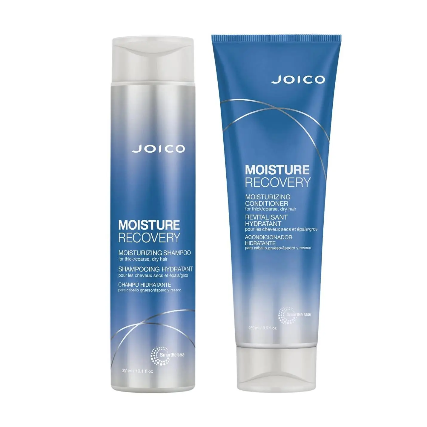 Joico Moisture Recovery Shampoo and Conditioner Set - Shampoo (10.1oz), Conditioner (8.5oz) Haircare Moisturizing