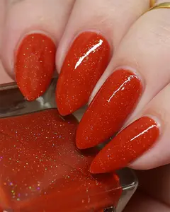 Blood Harmony - Red/Orange Sparkly Nail Polish