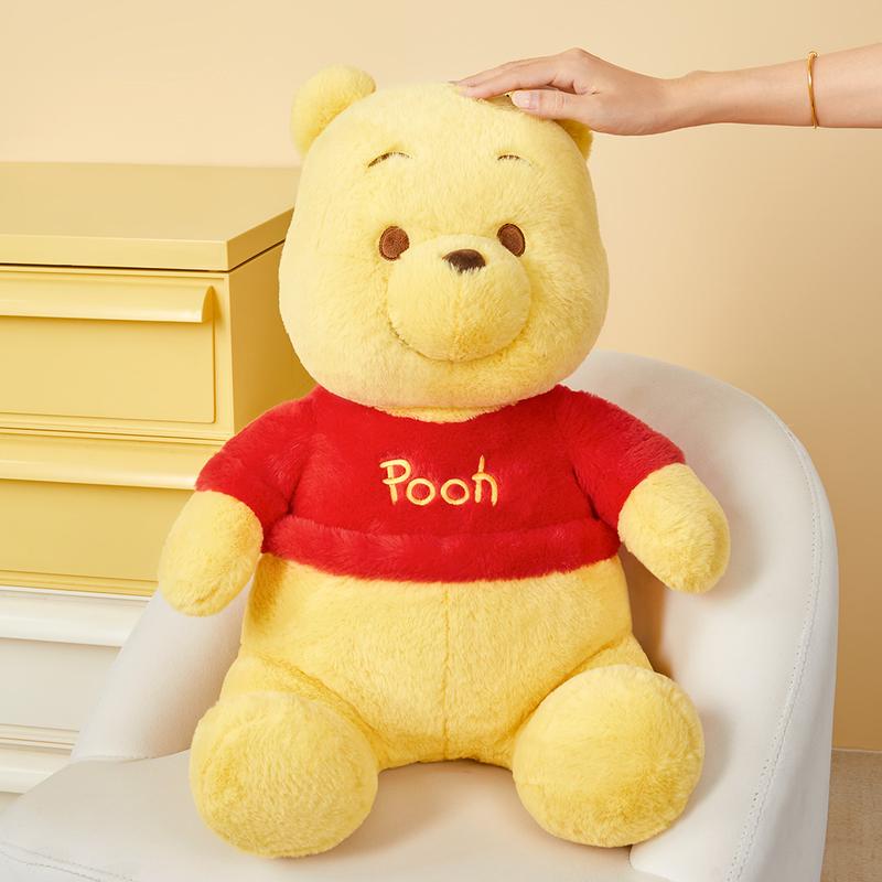 【Holiday Gift】Disney Winnie the Pooh Basic Series Sitting Plush Doll 31.5inch/19.69inch, Adorable Classic Character Stuffed Toy, Suitable Gift for Women & Fans, Holiday & Holiday Haul & New Year