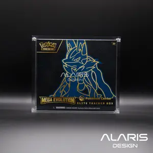 Pokemon Elite Trainer Box ETB Acrylic Case w/ Ultra strong Magnets full UV protection