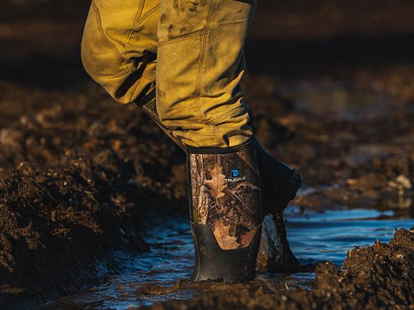 【No steel toe】Trudave Rubber Boots for Men Waterproof Rain Boots with Steel Shank Size 5-14 Anti-Slip Mud Boot Comfortable Industrial Shoe Kanati Work Footwear Outdoorfun Closed Camo Design 【No steel toe】Trudave Rubber Boots for Men Waterproof Rain Boots with Steel Shank Size 5-14 Anti-Slip Mud Boot Comfortable Industrial Shoe Kanati Work Footwear Outdoorfun Closed Camo Design