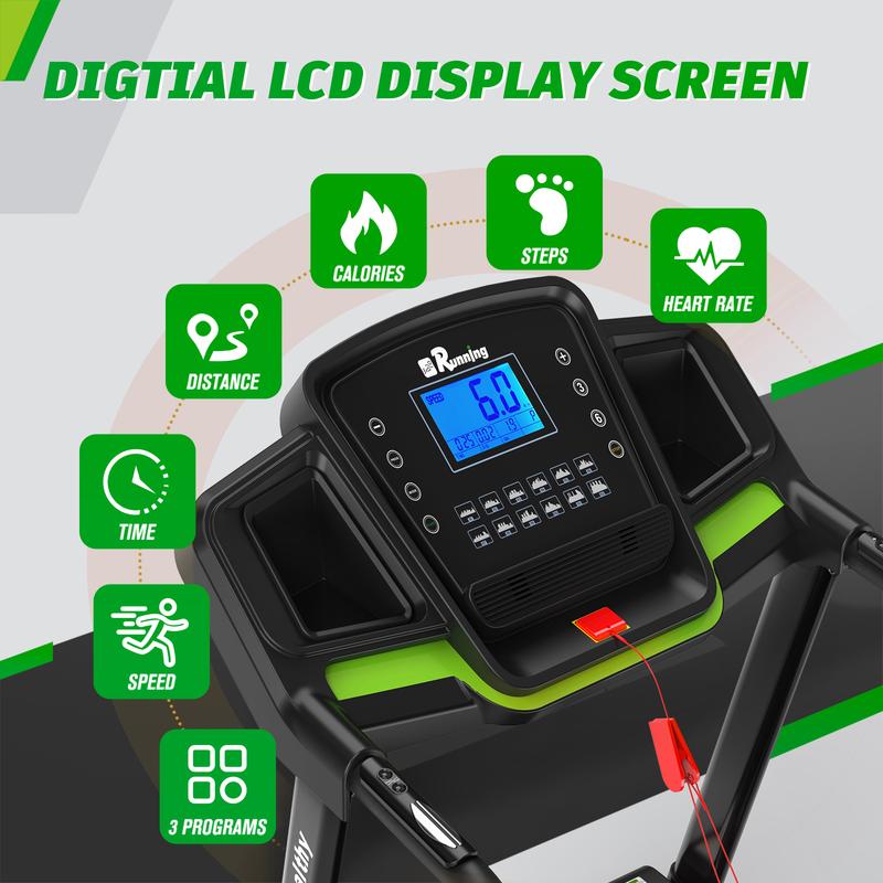 【New arrival with 3 incline】LIVIVOX 3.5 Folding Treadmill for Home/Office with Incline 330lb Weight Capacity, Portable Treadmill with Bluetooth, 12 Preset Programs, adjusting speed walking pad home gym equipment