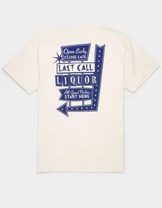 LAST CALL CO. Liquor Badge Mens Tee