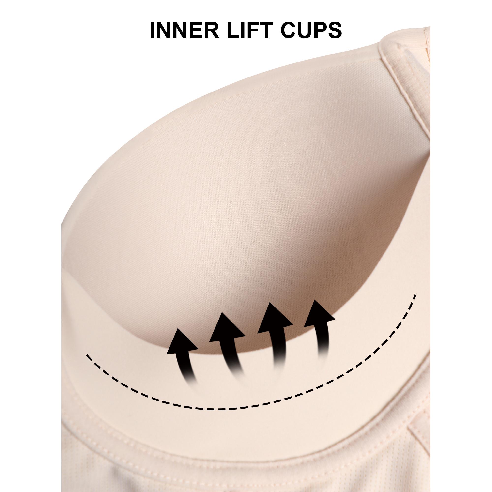 【Buy 2 Get 1 Free Gift】Cubidupi Braless Deep V Bra with Wide Straps | Wireless Seamless Design for Supportive U-Back Comfort & Sexy Shape