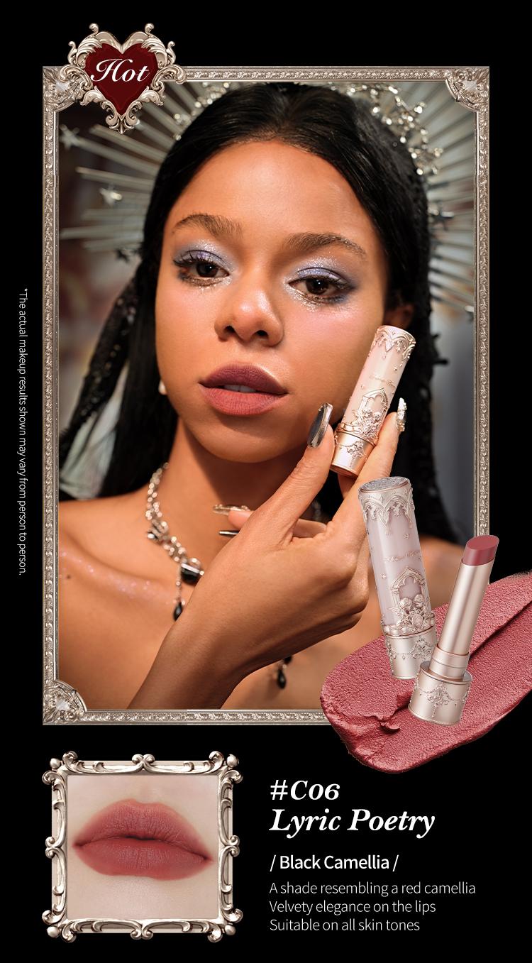 Flower Knows Little Angel Collection Matte Lipstick - High Pigmentation, Velvet Matte Finish, Long Lasting, Smooth Application