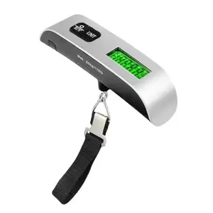 Portable Electronic Luggage Scale, Handheld Digital Display, 50kg Capacity, Travel Essentials, Traveling Essentials, Travel Tools, Ideal for Home, Travel, Office, School, Portable Travel Accessories