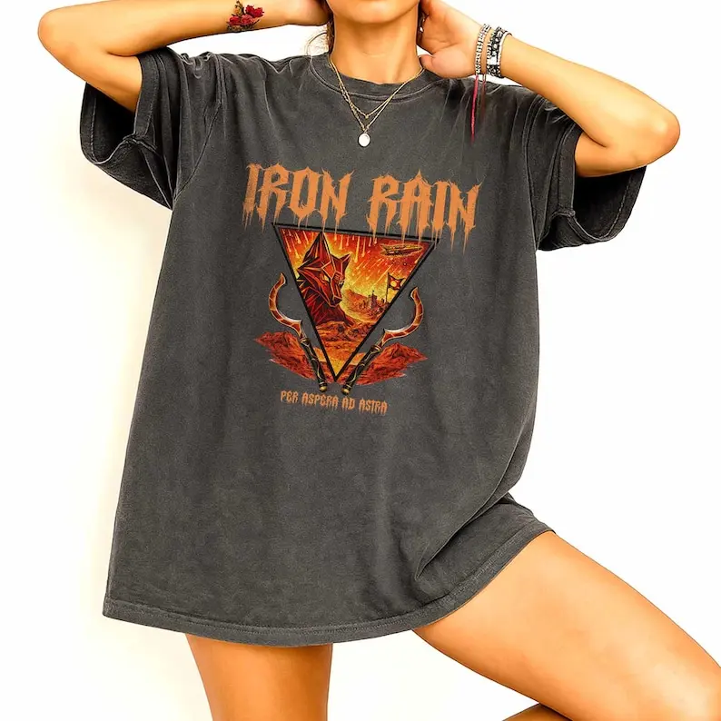 Iron Rain Sci Fi Quote Unisex T Shirt, Epic Space Rebellion Inspired Design, Bookish Fandom Apparel, Science Fiction Fan Tee, Casual Streetwear Gift For Readers