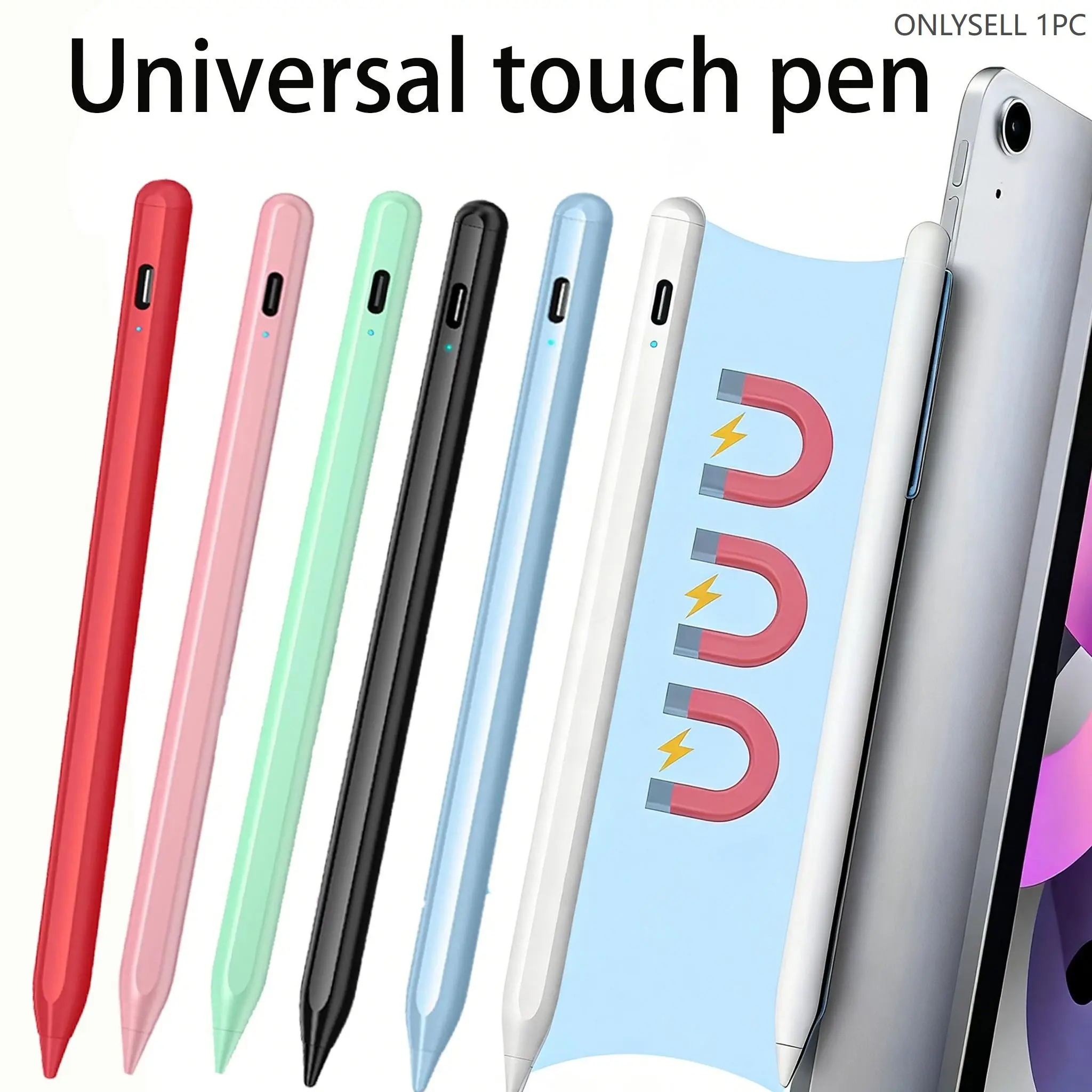 Universal Touch Pen for Android iOS Windows, Capacitive Screen Digital Stylus for iPad, Smartphone, Apple Pencil Compatible, Stylus Pen for Touchscreen, Huawei Xiaomi Stylus