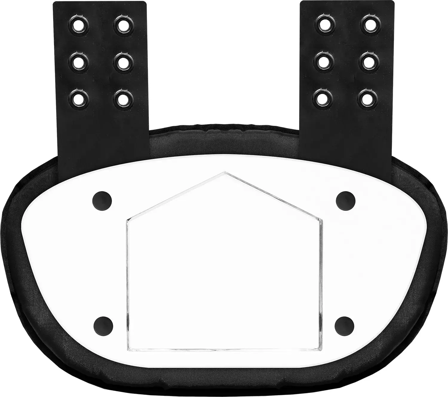 Penveer Football Back Plate, Universal Vented Design with High Impact Cordura Fabric for Adult & Youth American Football, 3-Point Adjustable Straps, Football Games