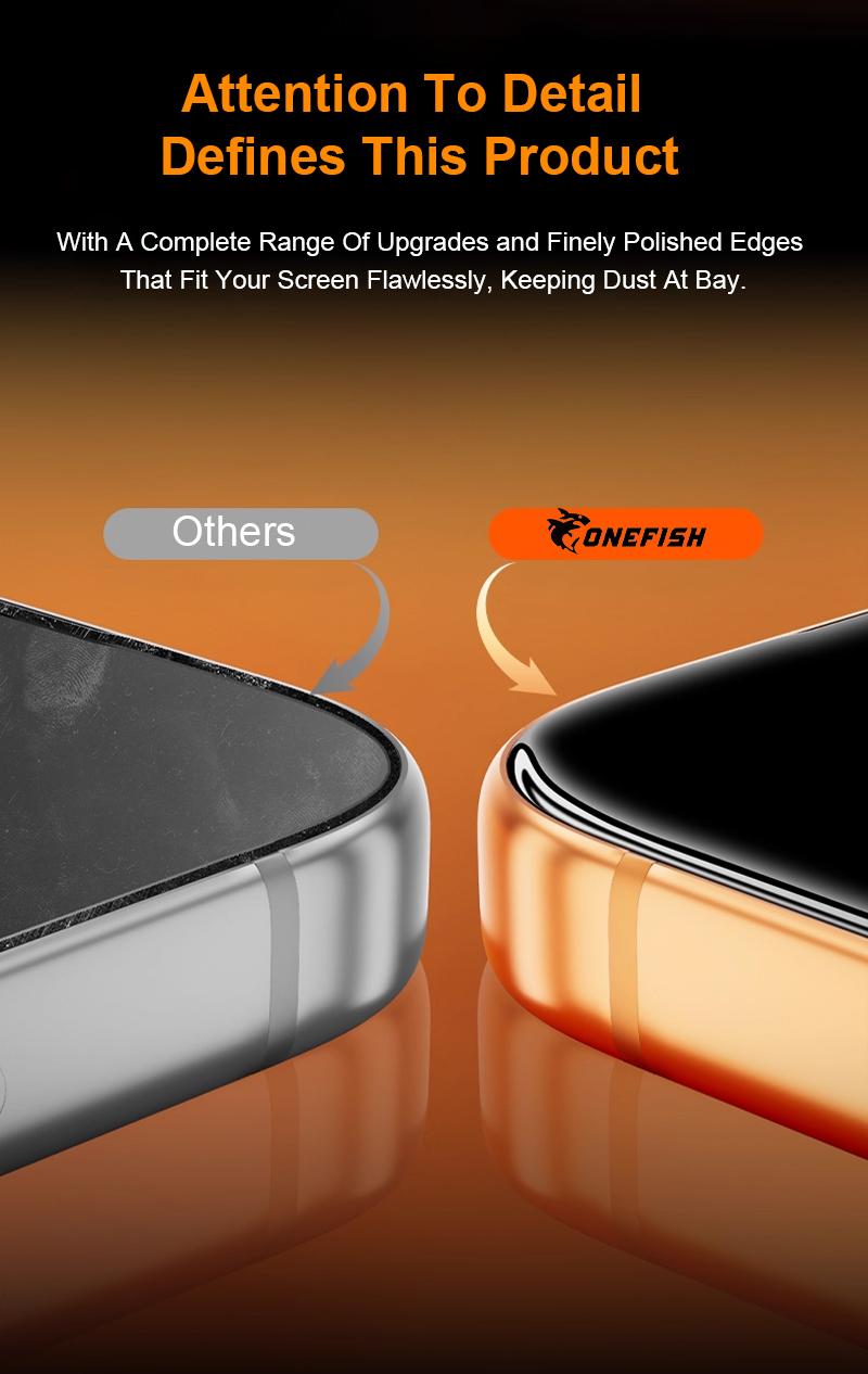 One Fish Screen Protector 2 Pack for iPhone & Samsung Crystal Clear, Fingerprint Proof Screen Protector, Privacy Protection. One Fish Screen Protector 2 Pack for iPhone & Samsung Crystal Clear, Fingerprint Proof Screen Protector, Privacy Protection.